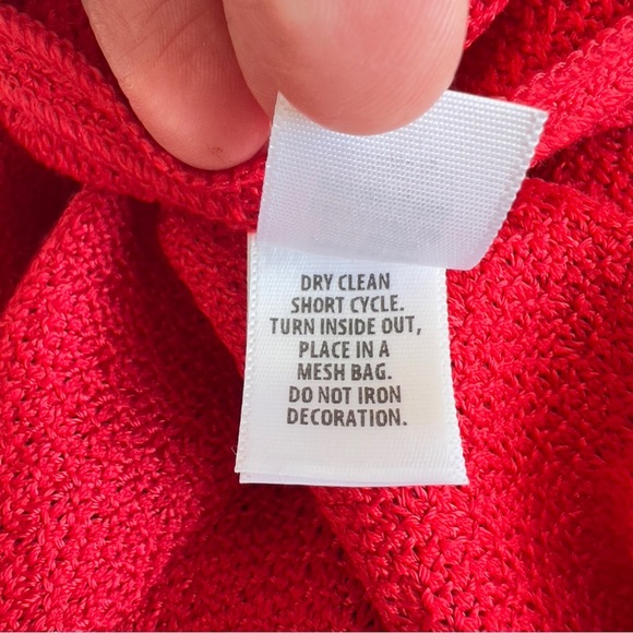 St. John Santana Knit Evening Red Formal Gown Mermaid Cap Sleeve Sz 2 - Picture 8 of 11